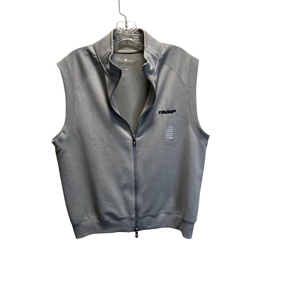 Fairway & Greene zip up Trump Vest -  size med
